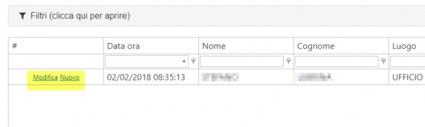 AGGIUNGERE, MODIFICARE O ELIMINARE UNA TIMBRATURA DAL PORTALE MY GEO BADGE2