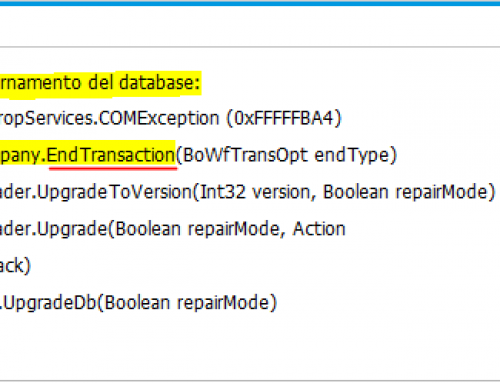 Errore in fase di aggiornamento RING con databse HANA – RING