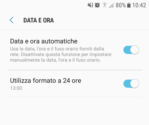 contraffare data e ora durante l’invio di una timbratura
